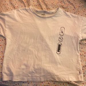 White puma shirt size : s